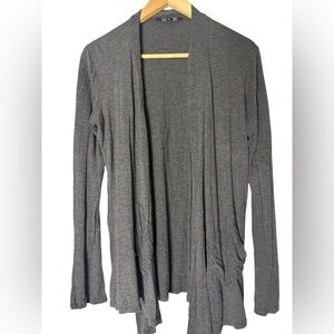 By Design XL Gray Open Front Women's Sweater